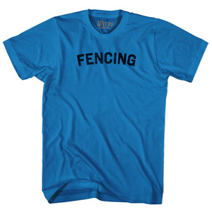 Fencing Adult Cotton T-shirt - Royal