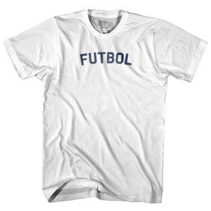 Futbol Youth Cotton T-shirt - White Futbol Youth Cotton T-shirt - White