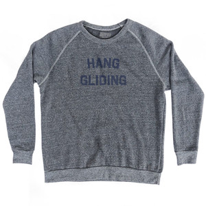 Hang Gliding Adult Tri-Blend Sweatshirt - Athletic Grey