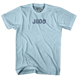 Judo Adult Cotton T-shirt - Light Blue