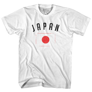 Japan Country Flag Heritage Womens Cotton Junior Cut T-Shirt - White Japan Country Flag Heritage Womens Cotton Junior Cut T-Shirt - White