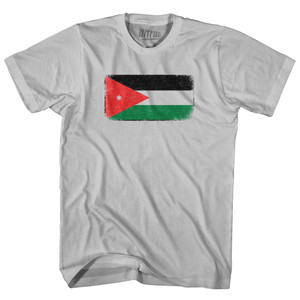 Jordan Country Flag Adult Cotton T-shirt - Cool Grey