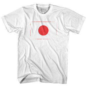Japan Country Flag Youth Cotton T-shirt - White Japan Country Flag Youth Cotton T-shirt - White