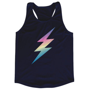 Lightning Bolt Running Track Tops Made In USA - Navy Lightning Bolt Running Track Tops Made In USA - Navy