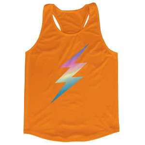 Lightning Bolt Running Track Tops Made In USA - Orange Lightning Bolt Running Track Tops Made In USA - Orange