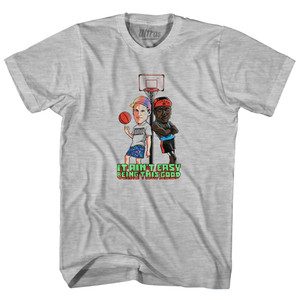 White Men Basketball Billy And Sidney It Ain't Easy Being This Good Youth Cotton T-shirt - Grey Heather