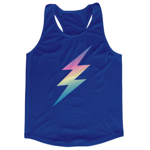 Lightning Bolt Running Track Tops Made In USA - Royal Blue Lightning Bolt Running Track Tops Made In USA - Royal Blue