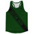 Custom Sash Left To Right Running Tank Tops Made In USA - Green Forest And Black Custom Sash Left To Right Running Tank Tops Made In USA - Green Forest And Black