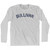 Sullivan Adult Cotton Long Sleeve T-Shirt - Grey Heather