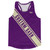 Custom Sash Left To Right Running Tank Tops Made In USA - Purple Medium And Vegas Gold