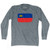 Liechtenstein Country Flag Adult Tri-Blend Long Sleeve T-shirt - Athletic Grey