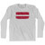 Latvia Country Flag Adult Cotton Long Sleeve T-shirt - Grey Heather