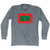 Maldives Country Flag Adult Tri-Blend Long Sleeve T-shirt - Athletic Grey Maldives Country Flag Adult Tri-Blend Long Sleeve T-shirt - Athletic Grey