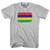 Mauritius Country Flag Adult Cotton T-shirt - Grey Heather Mauritius Country Flag Adult Cotton T-shirt - Grey Heather