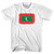 Maldives Country Flag Womens Cotton Junior Cut T-Shirt - White Maldives Country Flag Womens Cotton Junior Cut T-Shirt - White