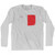 Malta Country Flag Adult Cotton Long Sleeve T-shirt - Grey Heather