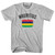 Mauritius Country Flag Heritage Adult Cotton T-shirt - Grey Heather Mauritius Country Flag Heritage Adult Cotton T-shirt - Grey Heather