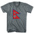 Nepal Country Flag Adult Tri-Blend V-neck T-shirt - Athletic Grey