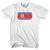 North Korea Country Flag Womens Cotton Junior Cut T-Shirt - White North Korea Country Flag Womens Cotton Junior Cut T-Shirt - White
