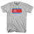 North Korea Country Flag Adult Cotton T-shirt - Grey Heather North Korea Country Flag Adult Cotton T-shirt - Grey Heather