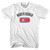 North Korea Country Flag Heritage Adult Cotton T-shirt - White North Korea Country Flag Heritage Adult Cotton T-shirt - White