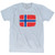 Norway Country Flag Adult Tri-Blend T-shirt - Athletic White Norway Country Flag Adult Tri-Blend T-shirt - Athletic White