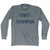 Fight Champion Adult Tri-Blend Long Sleeve T-shirt - Athletic Grey