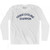 Track Cycling Champion Adult Cotton Long Sleeve T-shirt - White