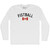 Canada Fistball Country Flag Adult Cotton Long Sleeve T-shirt - White