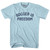Soccer Is Freedom Adult Cotton T-shirt - Light Blue