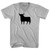 Spain Black Bull Adult Cotton V-neck T-shirt - Grey Heather