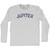 Jupiter Adult Cotton Long Sleeve T-shirt - Grey Heather