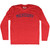 Mercury Adult Tri-Blend Long Sleeve T-shirt - Athletic Red