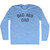 Bad Ass Dad Adult Tri-Blend Long Sleeve T-shirt - Athletic Blue