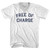 Free Of Charge Adult Tri-Blend V-neck T-shirt - White