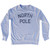 North Pole Adult Tri-Blend Sweatshirt - Heather Grey