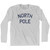 North Pole Adult Cotton Long Sleeve T-Shirt - Grey Heather
