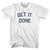Get It Done Womens Cotton Junior Cut T-Shirt - White