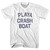 Playa Crash Boat Adult Cotton T-Shirt - White