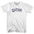 Qatar Adult Cotton T-Shirt - White