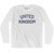 United Kingdom Adult Cotton Long Sleeve T-Shirt - White