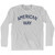 American Way Adult Cotton Long Sleeve T-Shirt - Grey Heather