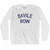 Saville Row Adult Cotton Long Sleeve T-Shirt - White