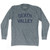 Death Valley Adult Tri-Blend Long Sleeve T-Shirt - Athletic Grey