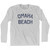 Omaha Beach Adult Cotton Long Sleeve T-Shirt - Grey Heather