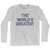 The World's Greatest Adult Cotton Long Sleeve T-Shirt - Grey Heather