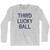 Third Lucky Ball Adult Cotton Long Sleeve T-Shirt - Grey Heather