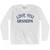 Love You Grandpa Adult Cotton Long Sleeve T-Shirt - White
