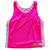 Womens Neon Pink and White Racerback Pinnie Made in USA - Neon Pink/White Womens Neon Pink and White Racerback Pinnie Made in USA - Neon Pink/White