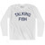 Talking Fish Adult Cotton Long Sleeve T-Shirt - White